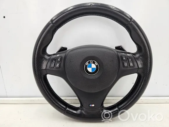 E90 E92 BMW M3 M Sport Black Leather Steering Wheel