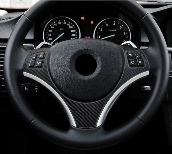 E90 E92 BMW M3 M Sport Black Leather Steering Wheel