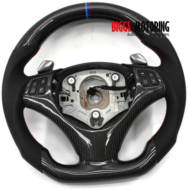 Steering Wheel (BMW E Series) (E82 E87 E88 E90 E91 E92 E93 E60 E70 )Customisable Carbon Fibre