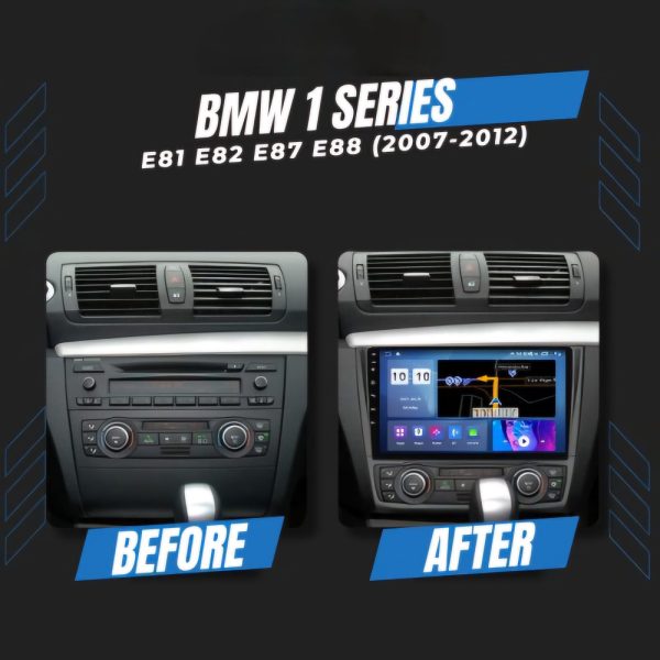 BMW 1 SERIES E81 E82 E87 E88 (2007-2012) Android Radio --- 9 inch (Carplay & Android Auto)