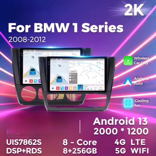 BMW 1 SERIES E81 E82 E87 E88 (2007-2012) Android Radio --- 9 inch (Carplay & Android Auto)