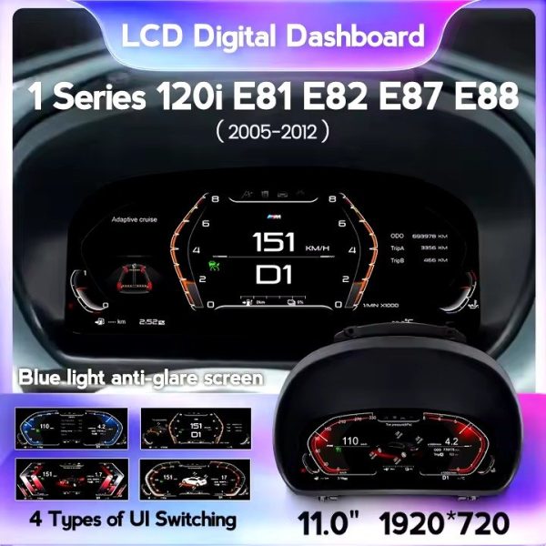 BMW E81 E82 E87 E88 2005-2012 digital cluster