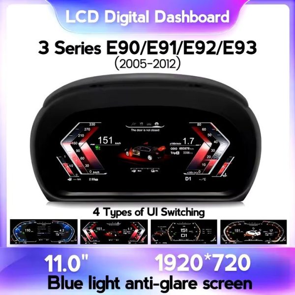 BMW E90 E91 E92 E93 2005-2012 digital cluster