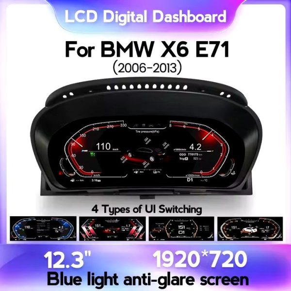 BMW X6-E71----------2006-2013 digital cluster