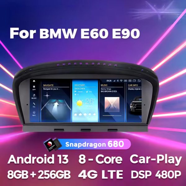 BMW 3 & 5 & 6 Series E60 E61 E63 E64 E90 E91 E92 2007 2012 Android Radio ------- 8.8 inch
