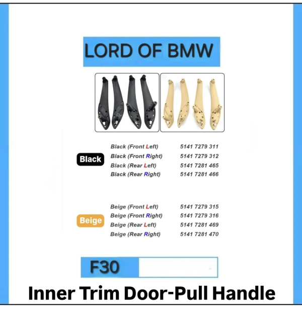 Inner Trim Door-Pull Handle  F30 F35 F80 F82