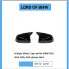 M style Mirror Caps set for BMW G01, G02, G05, G06, glossy black