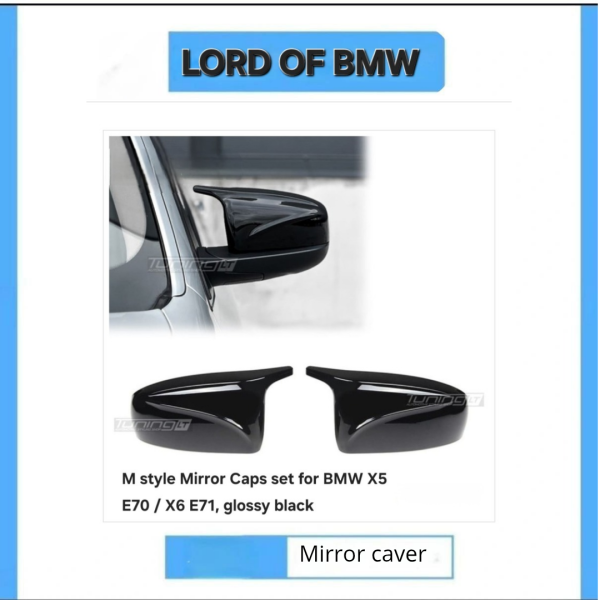 M style Mirror Caps set for BMW X5 E70 / X6 E71 black