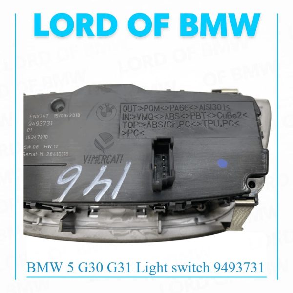 BMW 5 G30 G31 Light switch 9493731 3054967930708
