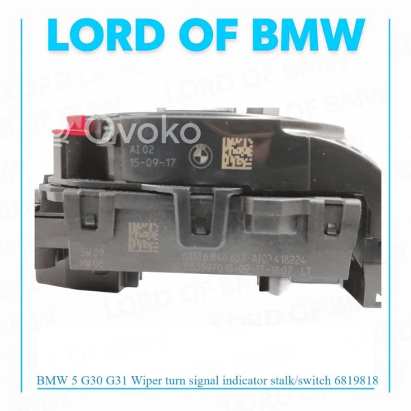 BMW 5 G30 G31 Wiper turn signal indicator stalk/switch 6819818