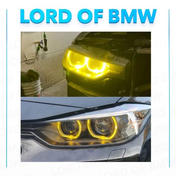F30 F31 F34 Xenon Far 2013-2015  Yellow DRL Angel Eye