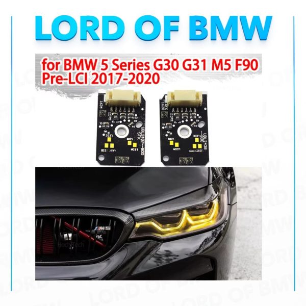 G30 LED 2013-2015  Yellow DRL Angel Eye