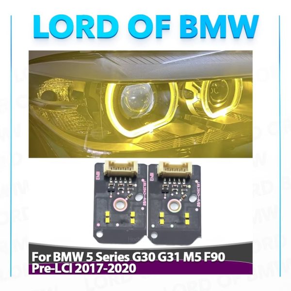 G30 Xenon 2013-2015 Yellow DRL Angel Eye