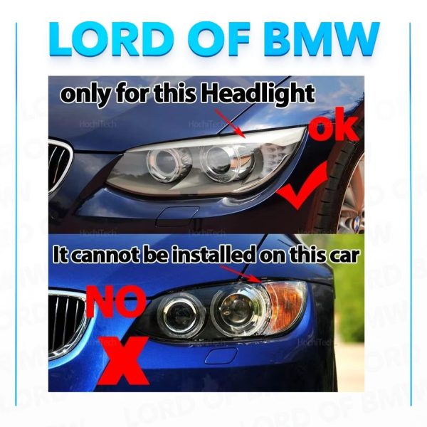 E93 E92 Xenon 2010-2013 Yellow DRL Angel Eye