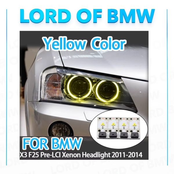 F25 LCI 2011 2013 Yellow DRL Angel Eye