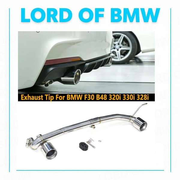 Exhaust System for 05-12 BMW 3  4Series F30 F34 F36  320i 420 MT Diffuser