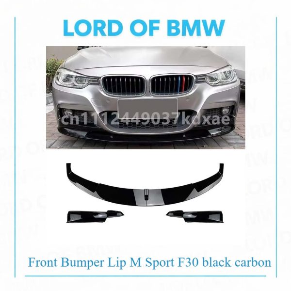Front  Lip M Sport F30 black carbon