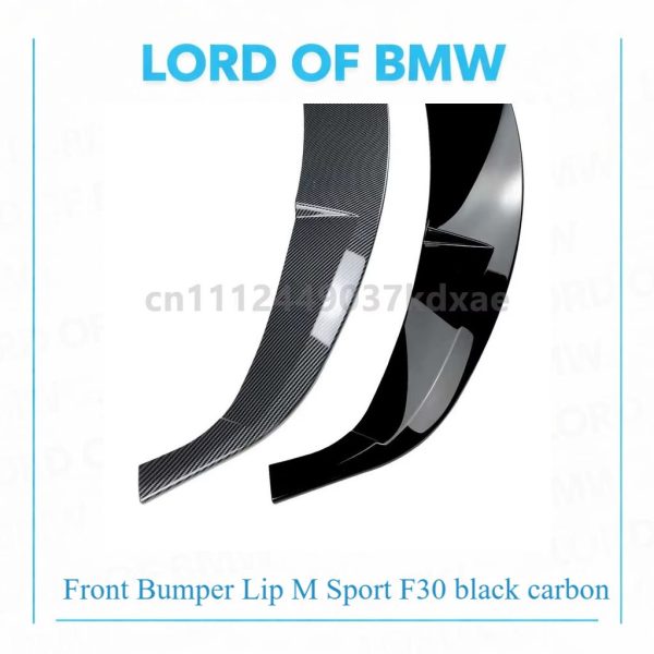 Front  Lip M Sport F30 black carbon