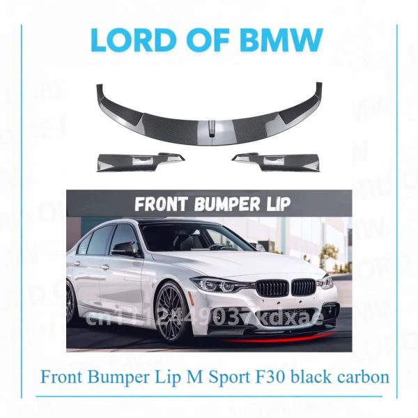 Front  Lip M Sport F30 black carbon