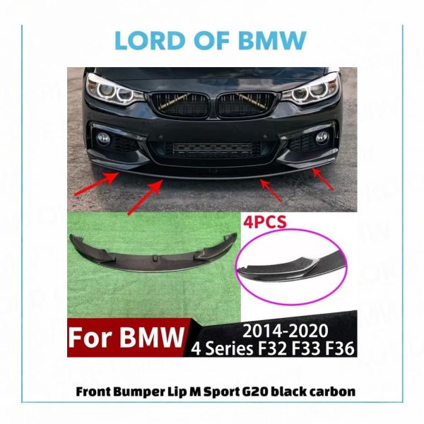 Front Lip M Sport F33 F34 F36 black carbon