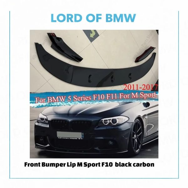 Front Lip M Sport F10 black carbon