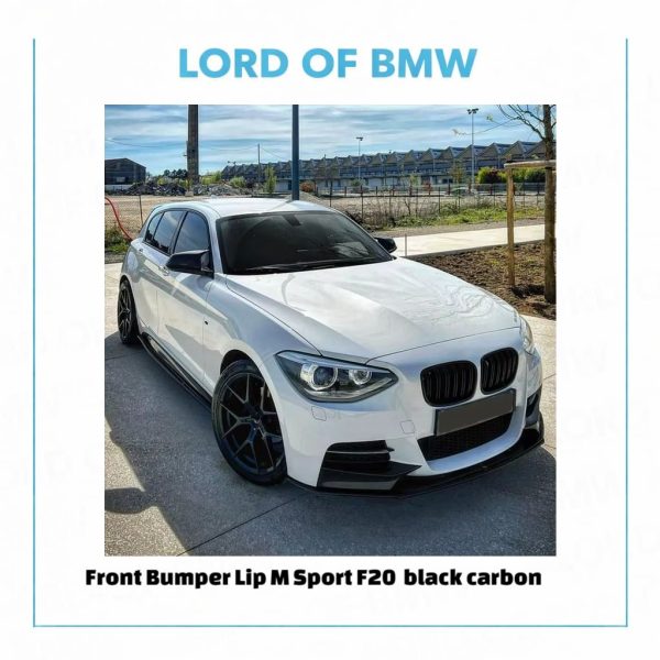 Front Lip M Sport F20 F21 black carbon