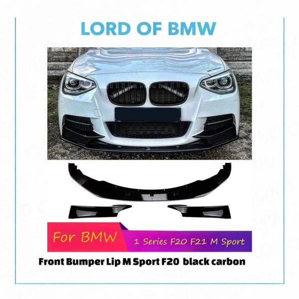 Front Lip M Sport F20 F21 black carbon