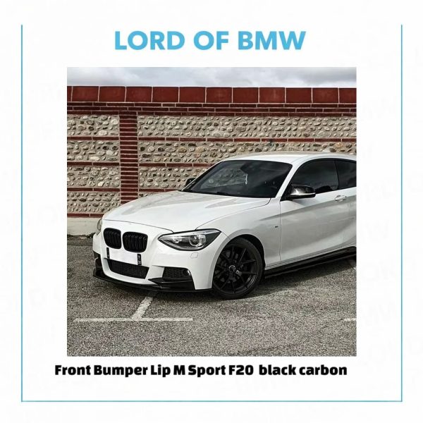 Front Lip M Sport F20 F21 black carbon