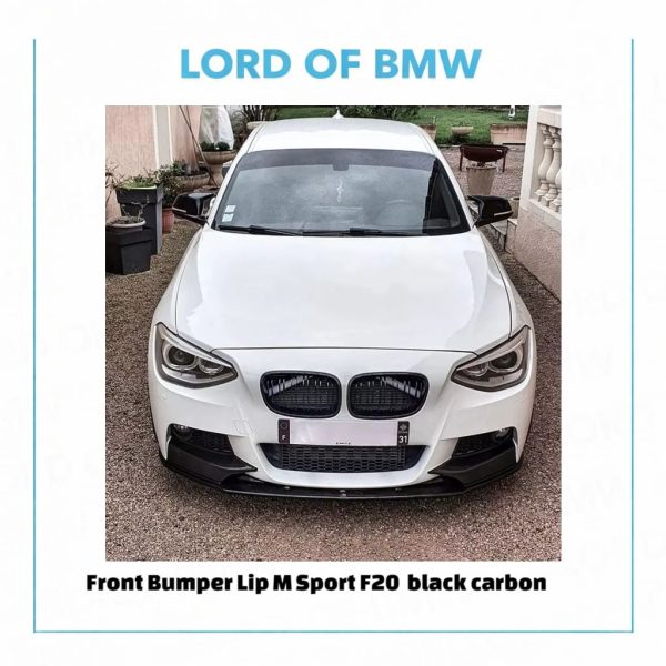 Front Lip M Sport F20 F21 black carbon