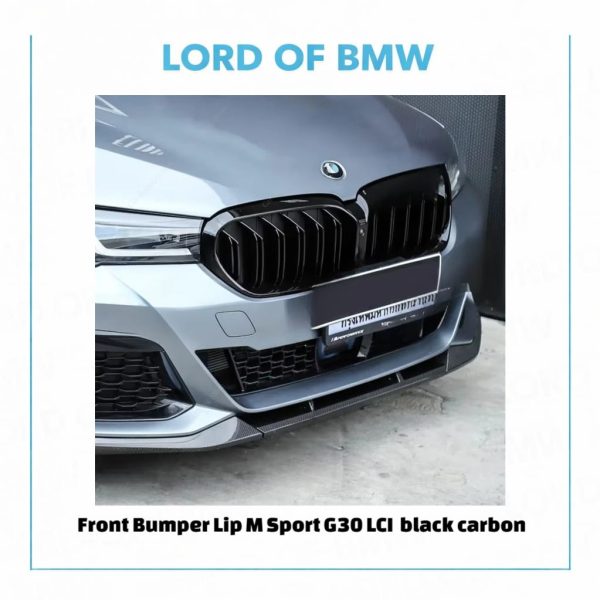 Front Lip M Sport G30 G31 LCI black carbon