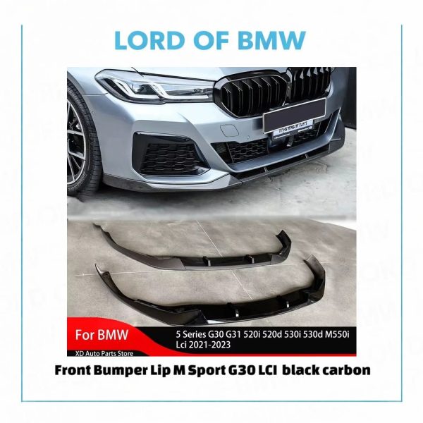 Front Lip M Sport G30 G31 LCI black carbon