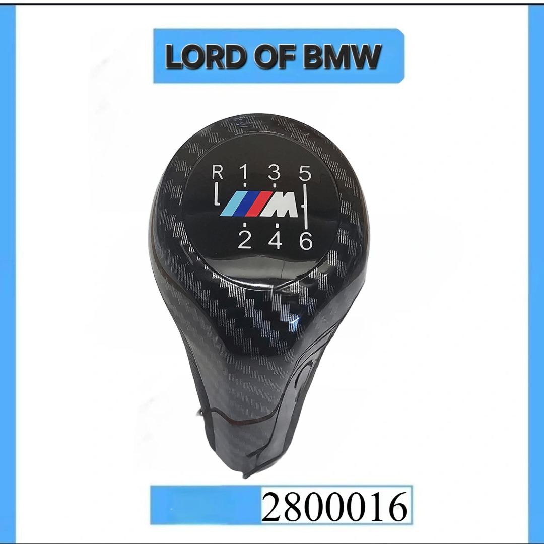Gear Shift Knob For BMW 6 Speed LED CARBON E81 E87 E82 E90 E92 —- 2800016