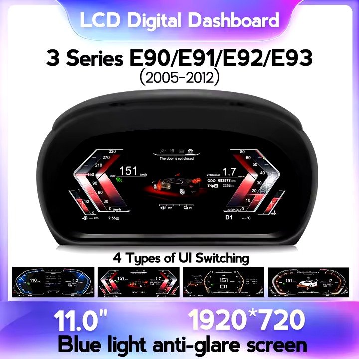 BMW E90 E91 E92 E93 2005-2012 digital cluster