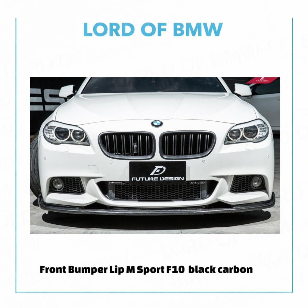 Front Lip M Sport F10 black carbon