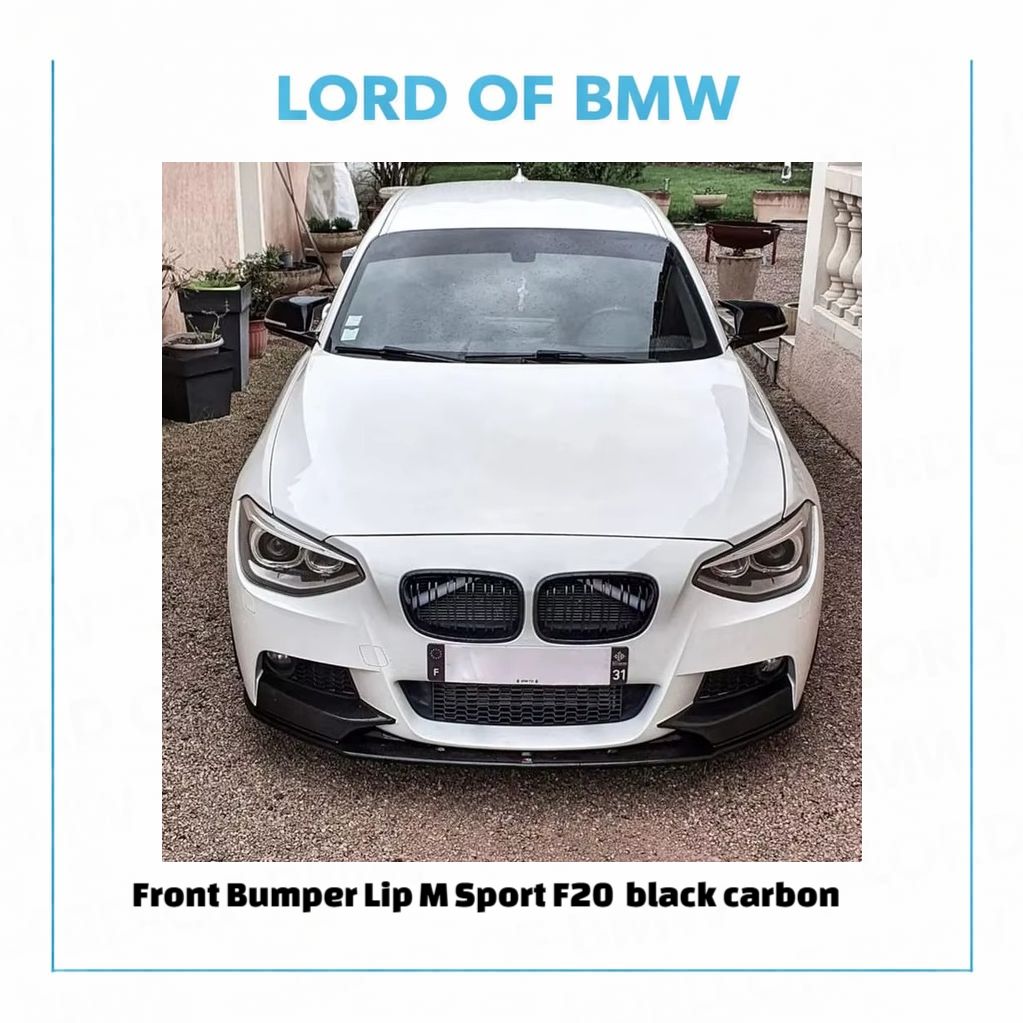 Front Lip M Sport F20 F21 black carbon