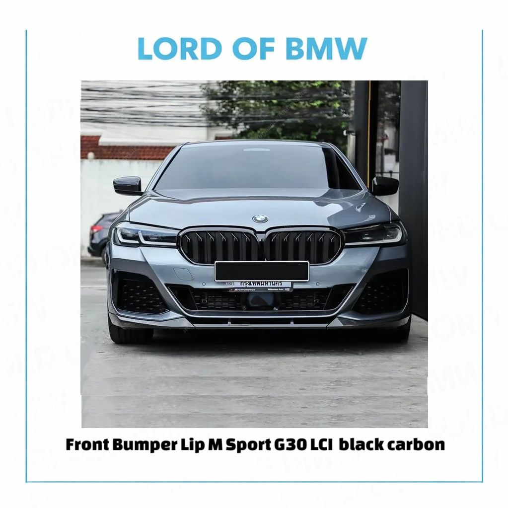Front Lip M Sport G30 G31 LCI black carbon