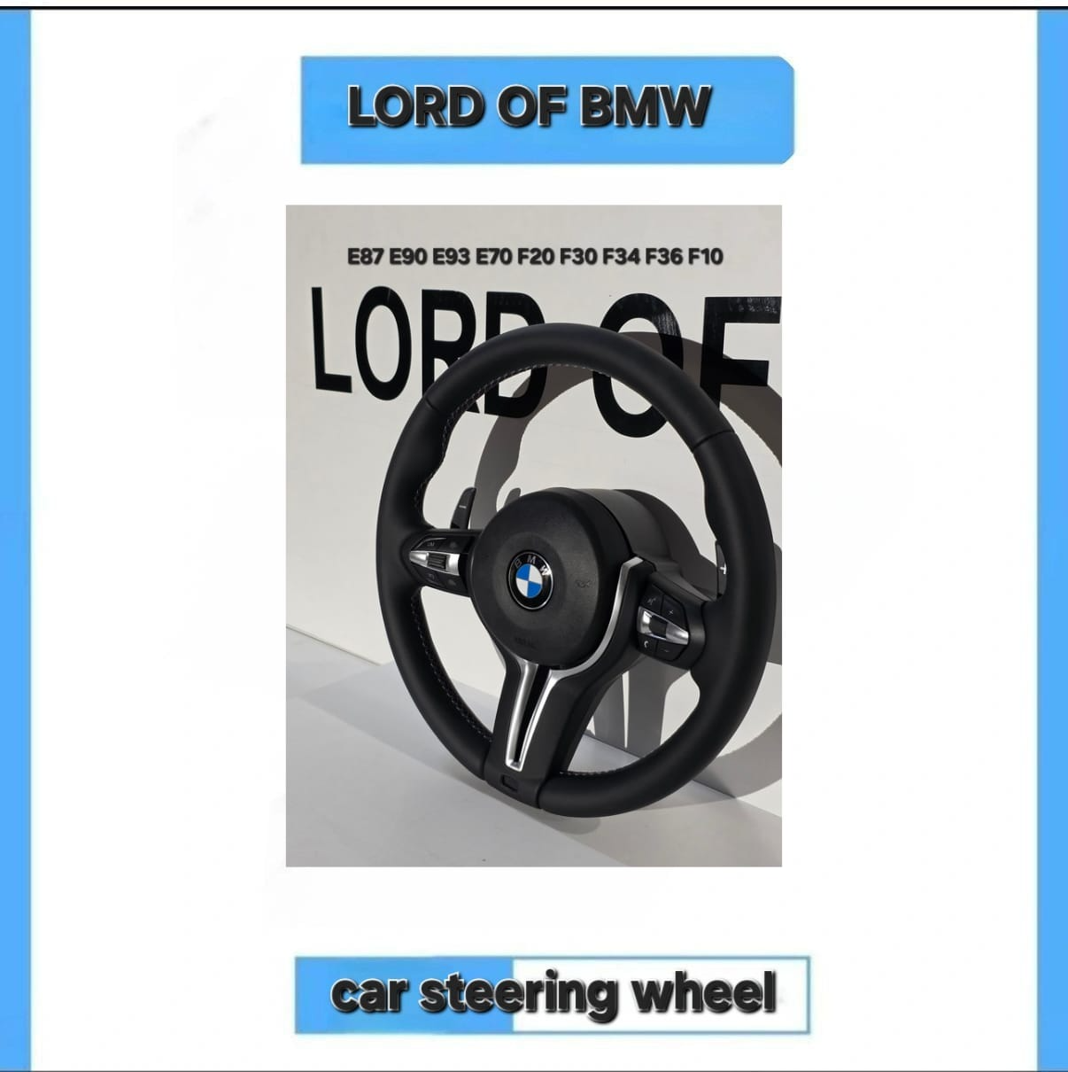 Steering wheel Skin f1 _ E90 – E70 – F30 – F20 – F10
