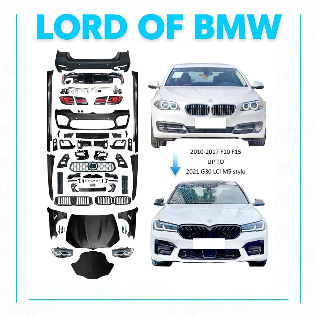 F10 LCI Body Kit Conversion Upgrade to G30 LCI M5 Look